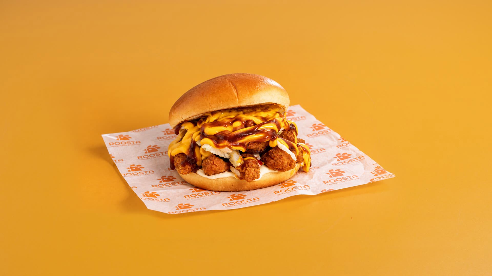 Buffalo crunchy burger — ROOSTA Fried Chicken Ζάκυνθος