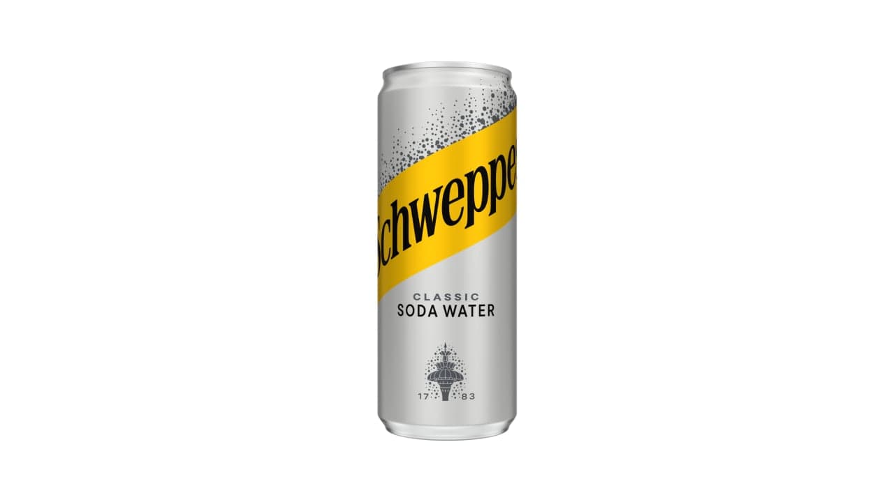 Schweppes soda water 330ml — ROOSTA Fried Chicken Ζάκυνθος